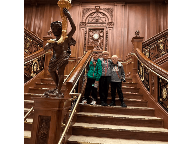 Titanic Museum Staircase in Branson